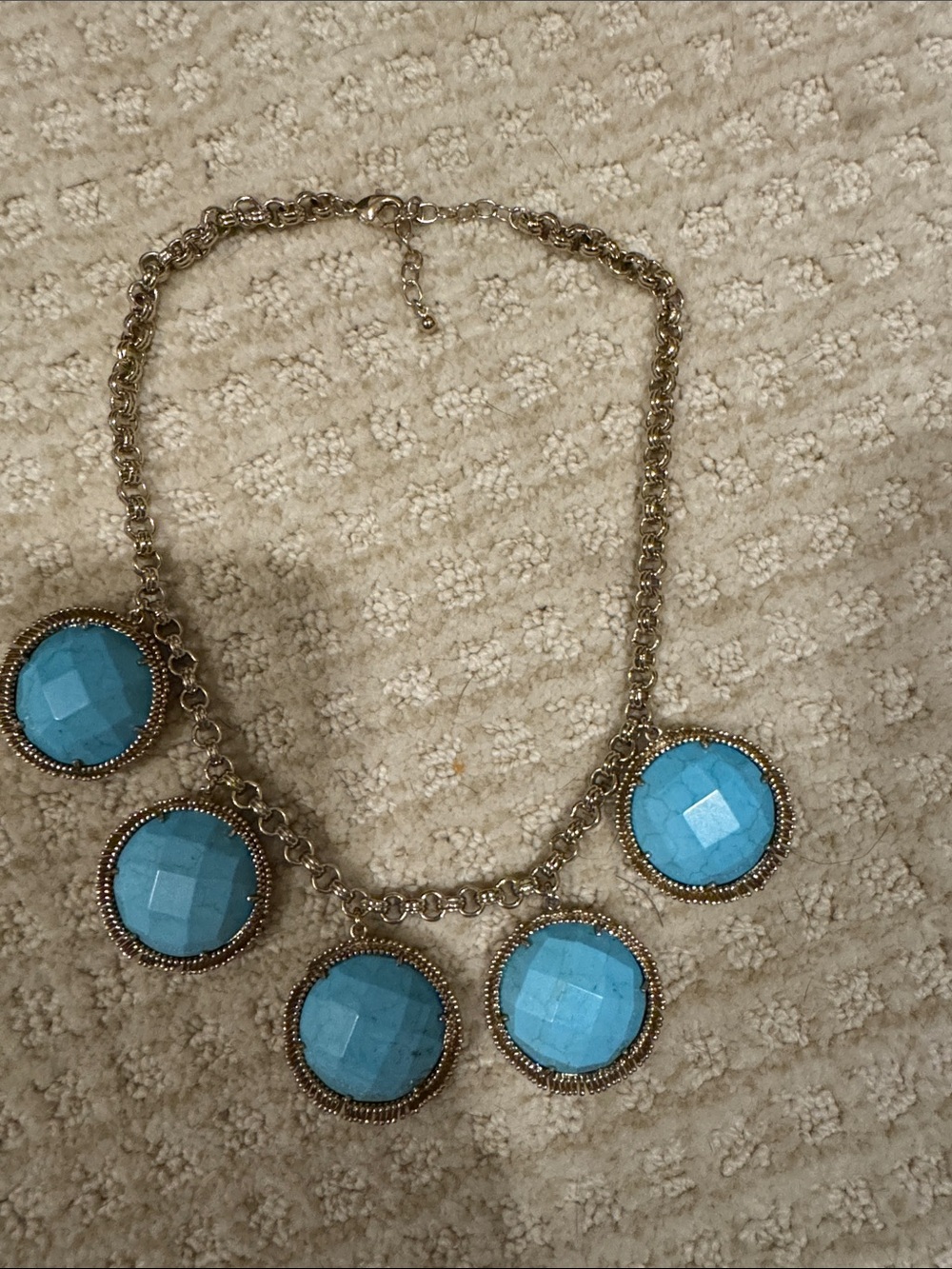 Turquoise Blue Statement Necklace - Women Jewelry